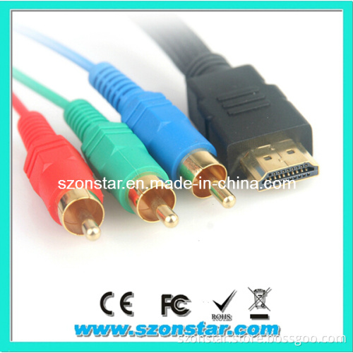 HDMI Male to 3RCA Male Cable